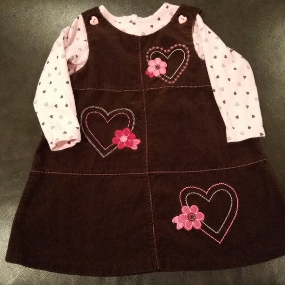 Girls Toddler 2-Piece Courderoy Dress - 2T - Picture 2 of 3